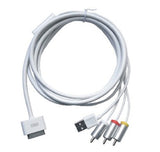 Techme AV Video & Audio Cable for Apple iPad iPhone iPod Series