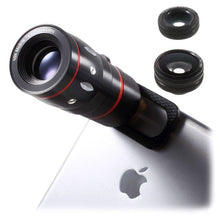 Load image into Gallery viewer, Universal 4-in-1 Smartphone Lens Kit - Black