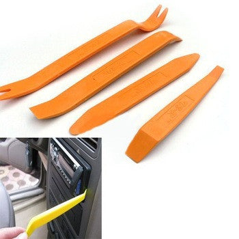 4Pcs Auto Car Radio Door Clip Panel Trim Dash Audio Removal Installer Pry Tool - Awesome Imports