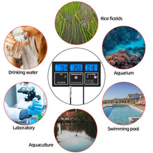 Load image into Gallery viewer, 5-in-1 Water Quality Multi-Parameter PH EC CF TDS Meter Techme