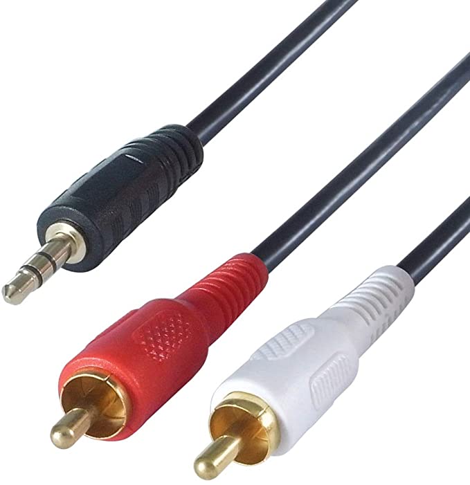 Lindy 3.5mm Male to 2 x RCA Male - 2M - Open Box