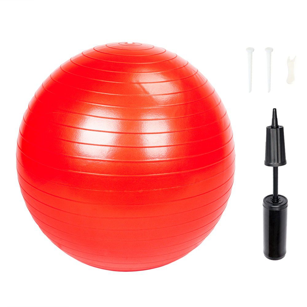 Red Gym Ball With Pump - 45 cm