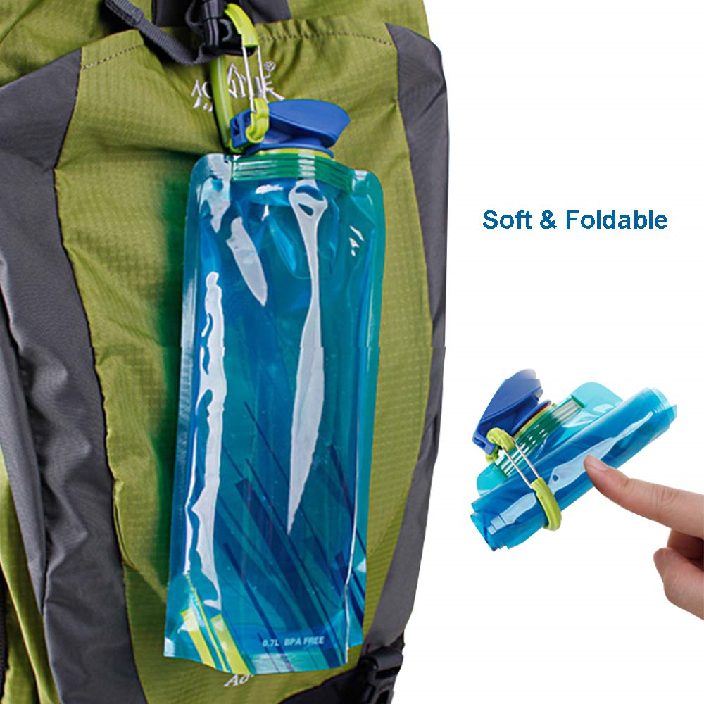Foldable Compact Bottle - 0.7L Pack of 2