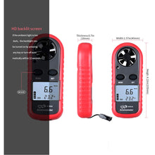 Load image into Gallery viewer, Wintact WT816 Handheld Wind Speed &amp; Digital Air Temperature Anemometer Meter