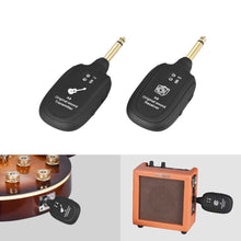 Load image into Gallery viewer, Techme A8 Rechargeable UHF Guitar Wireless System Transmitter Receiver
