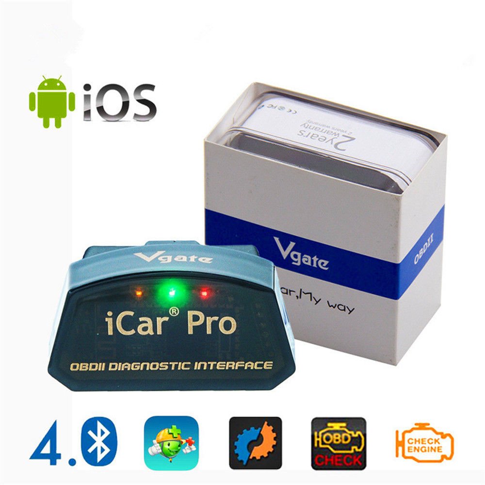 Vgate iCar Pro Bluetooth 4.0 (BLE) OBD2 Fault Code Reader OBDII Code Scanner Car for iOS & Android