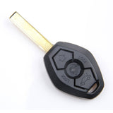 3 Button Remote Blank Key with chip for BMW 3 SERIES 5 SERIES 7 SERIES