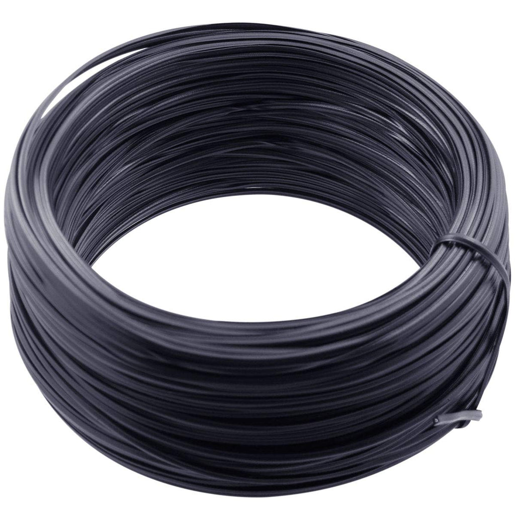 Quality Yes 230 Feet 0.75MM Metallic Twist Cable Tie Fastener Black