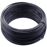 Quality Yes 230 Feet 0.75MM Metallic Twist Cable Tie Fastener Black
