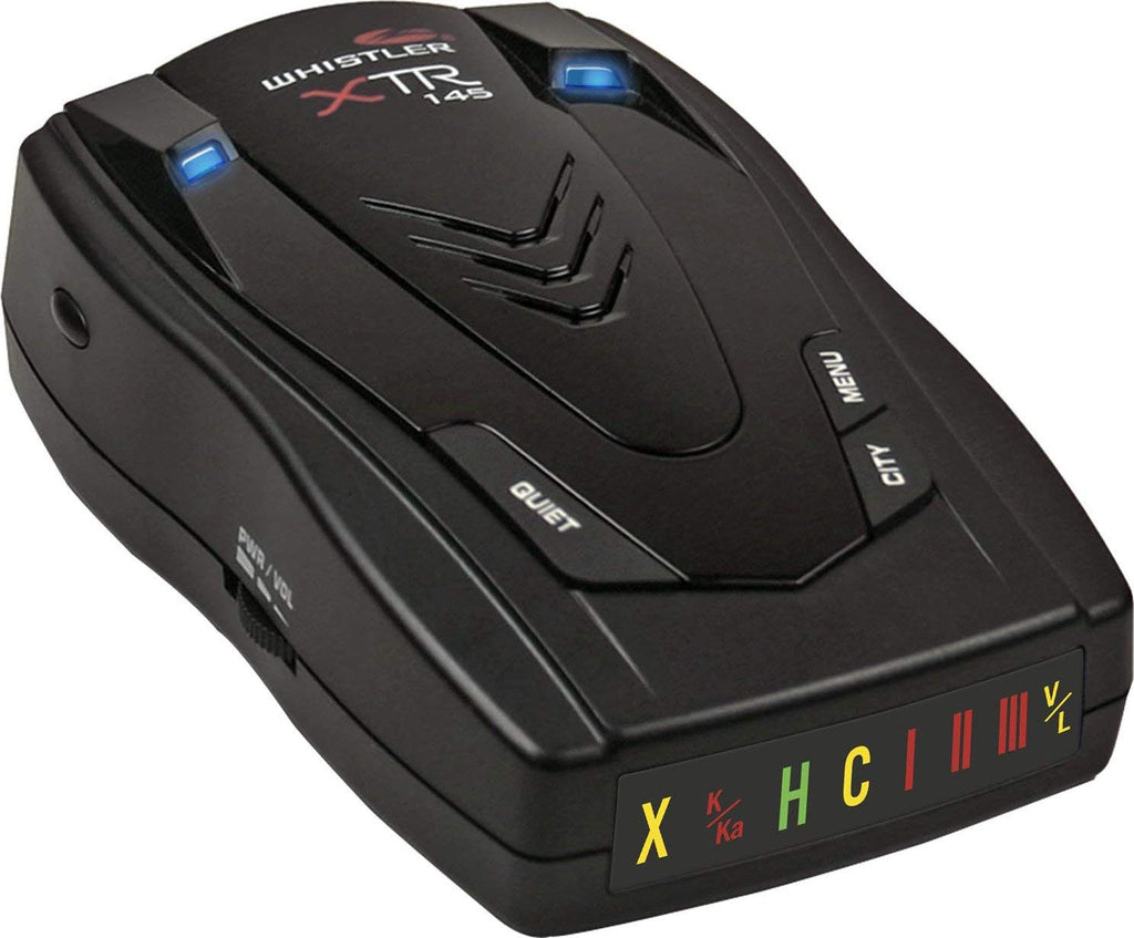 Whistler XTR-145 Laser Radar Detector: 360 Degree Protection, Icon Display, and Tone Alerts