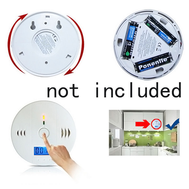 LCD Carbon Monoxide Warning Detector Alarm