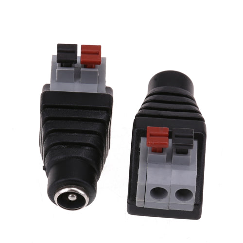5.5 x 2.1mm Female Push Connector DC Plug - Pack of 4