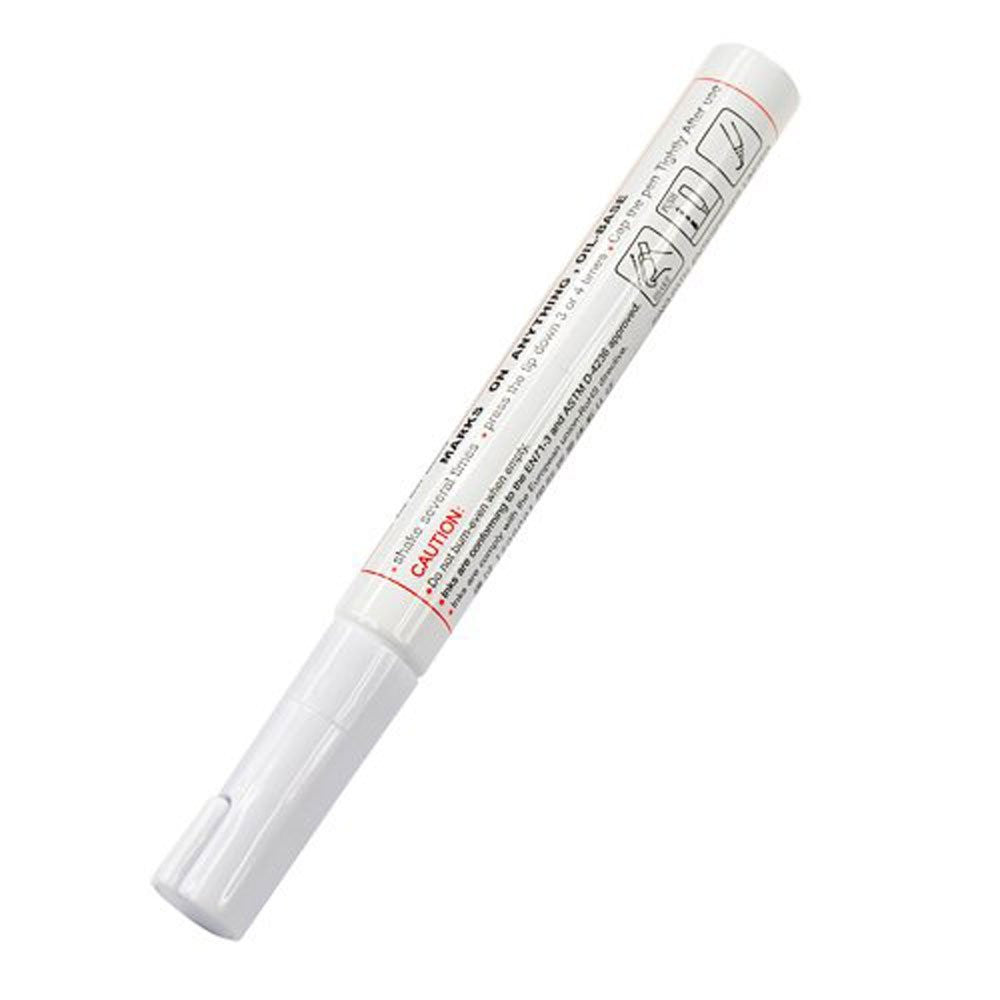 Car Tyre Tire Metal Paint Pen Marker - White - Awesome Imports - 2