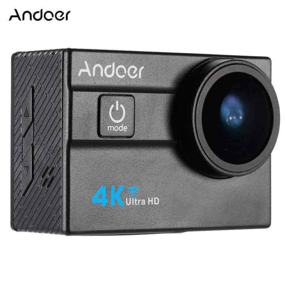 Andoer Ultra HD Action Sports Camera 2.0" LCD 16MP 4K 25FPS 1080P 60FPS 4X Zoom WiFi 25mm 173 Degree Wide-Lens Waterproof 30M Car DVR DV Cam Diving Bicycle Outdoor Activity Awesome Imports