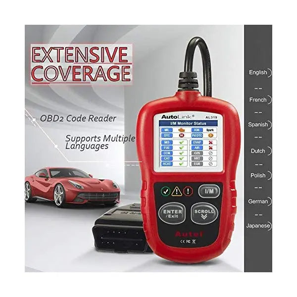Autel Autolink AL319 OBD2 Diagnostic Tool (Parallel Import) Awesome Imports