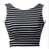 Backless Sleeveless Crop Top (Large)