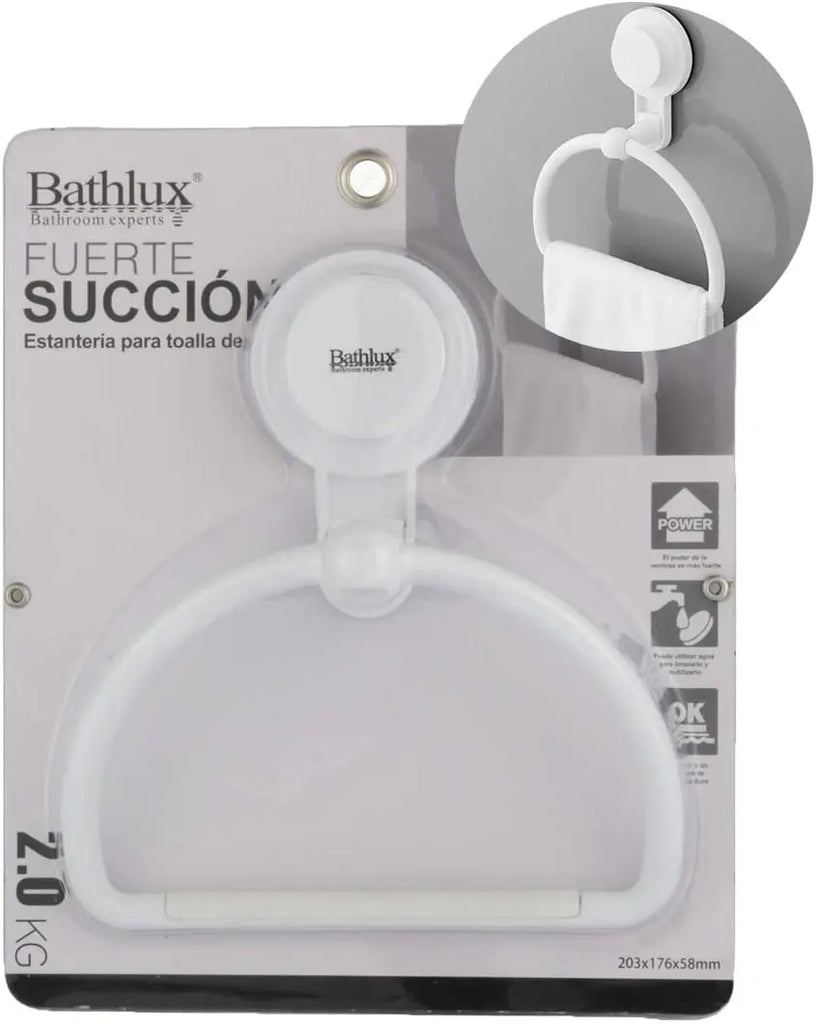 Bathlux Single Towel Rack With Suction Cup Awesome Imports