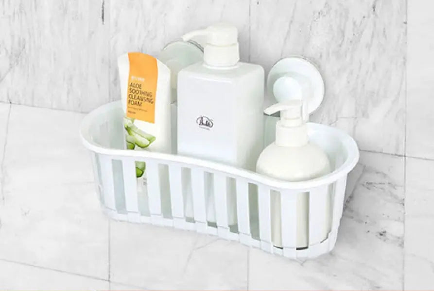 Bathlux Suction Cup Shower Bathroom Storage Unit Soap Holder Awesome Imports