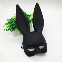 Load image into Gallery viewer, Black Rabbit Ears Mask
