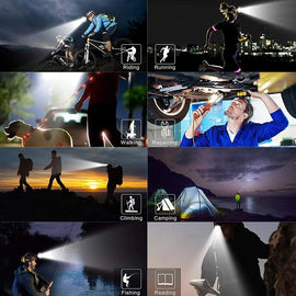 Boruit Rechargeable LED Headlamp with T6 5000 Lumens RJ-3000 Head Lamp Awesome Imports