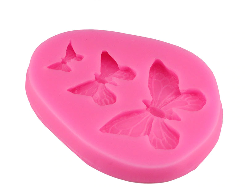 3D Butterfly Silicone Mold Polymer Clay Candy Molds Cupcake Topper