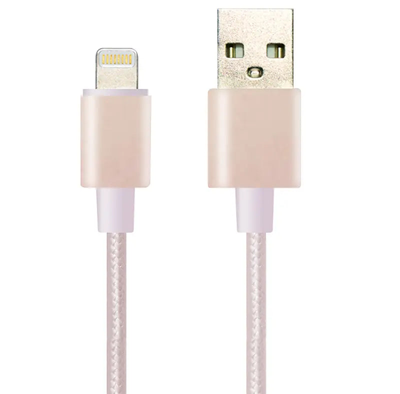 E-Strong 2.4A Lighting Data Cable 100cm - Gold Awesome Imports