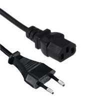 Load image into Gallery viewer, C13 IEC Female Kettle Plug to 2 pin AC EU Plug Power Cable Lead Cord - 1M
