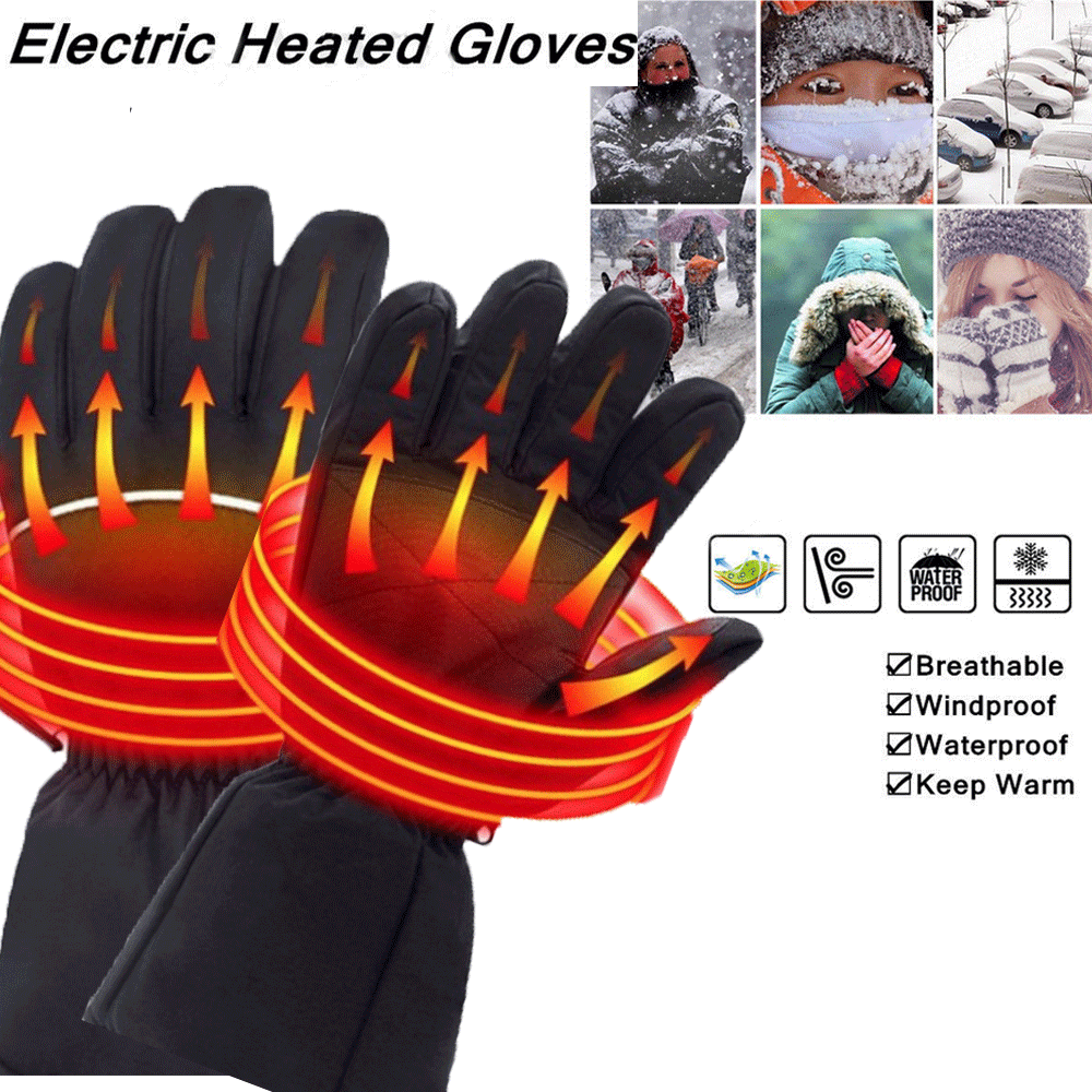 Electric Battery Heated Winter Gloves Awesome Imports