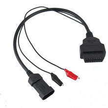 Load image into Gallery viewer, 3 pin Fiat OBD1 to OBD2 16 PIN Diagnostic Adapter Connector - Awesome Imports