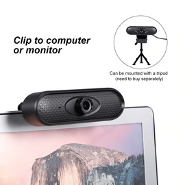Techme USB Webcam HD 1080P With Built in Mic