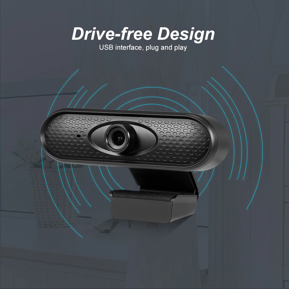 Techme USB Webcam HD 1080P With Built in Mic