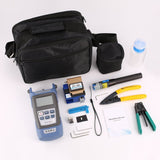 Techme FTTH Fiber Optic Tool Kit with Cleaver, Power Meter, Cable Stripper
