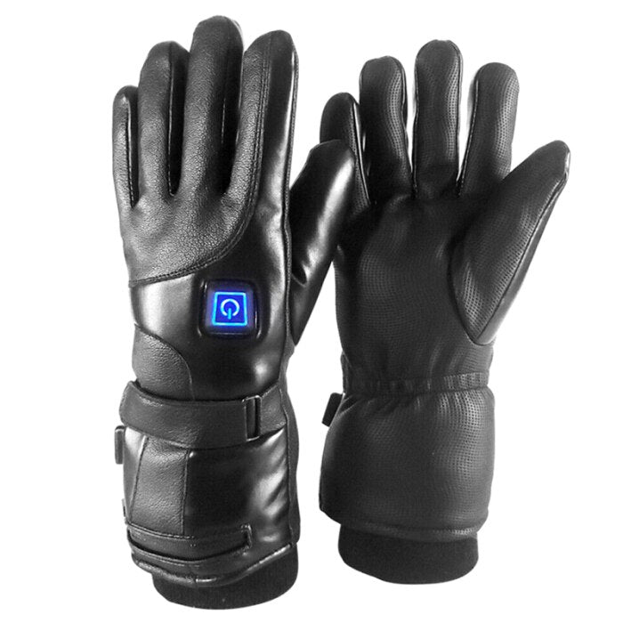 Motolab PU Leather Electric Heated Gloves 4000 mAh