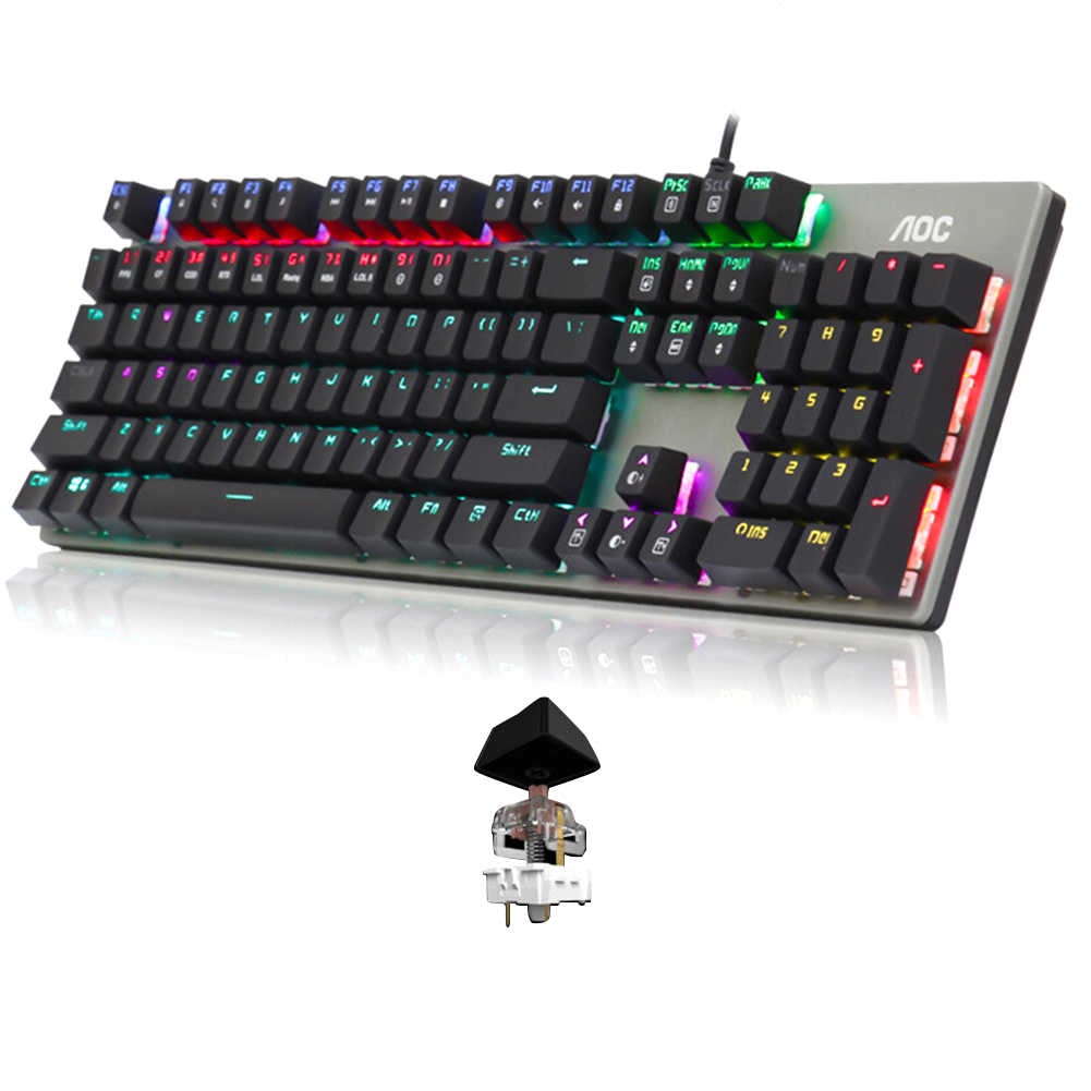 AOC GK410 Mechanical Rainbow Lit Gaming Keyboard