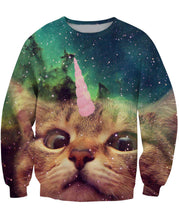 Load image into Gallery viewer, Unicorn Cat Top Sweater