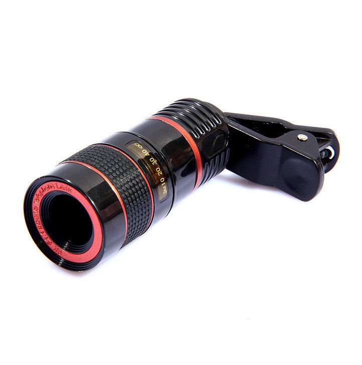 Universal 8x Zoom Telescope Camera Lens with Clip for Smartphone & Tablets - Awesome Imports