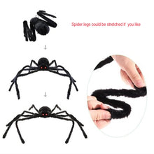 Load image into Gallery viewer, Big Plush Scary Furry Fake Spider
