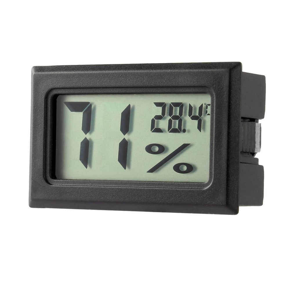 Mihuis Internal/External Black Thermometer with LCD