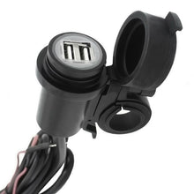 Load image into Gallery viewer, NLWing Waterproof 12V Dual USB Motorcycle Charger Socket