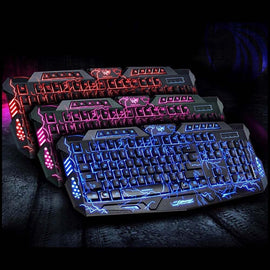 M200 USB Wired Tricolor Backlight Gaming Keyboard