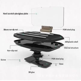 Head up Display Cell Phone Reflector Mount Bracket Awesome Imports