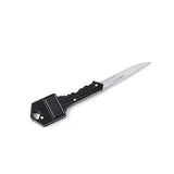 Hidden Portable Folding Knife Key for Keychain - Black