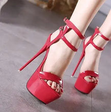 Load image into Gallery viewer, High Heel Platform Stripper Shoes - Size 6.5 Awesome Imports