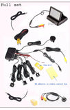 Koorinwoo Parktronic Car Parking Sensors with Rear view Camera & 4.3 Inch Folding Monitor Screen