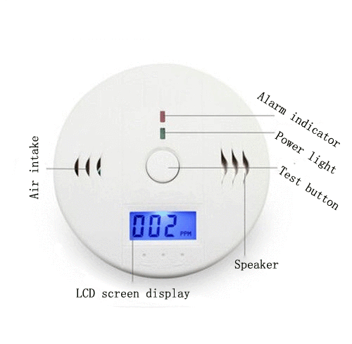 LCD Carbon Monoxide Warning Detector Alarm Awesome Imports