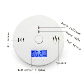 LCD Carbon Monoxide Warning Detector Alarm Awesome Imports