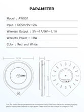 Load image into Gallery viewer, LDNIO 10W Fast Wireless Charger Charging Pad with Built-in Bedside Lamp Awesome Imports