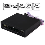 All in 1 Internal XD /SD /MMC /T-Flash /MS PRO Duo /CF Memory Card USB 2.0 Embedded Card Reader - USED