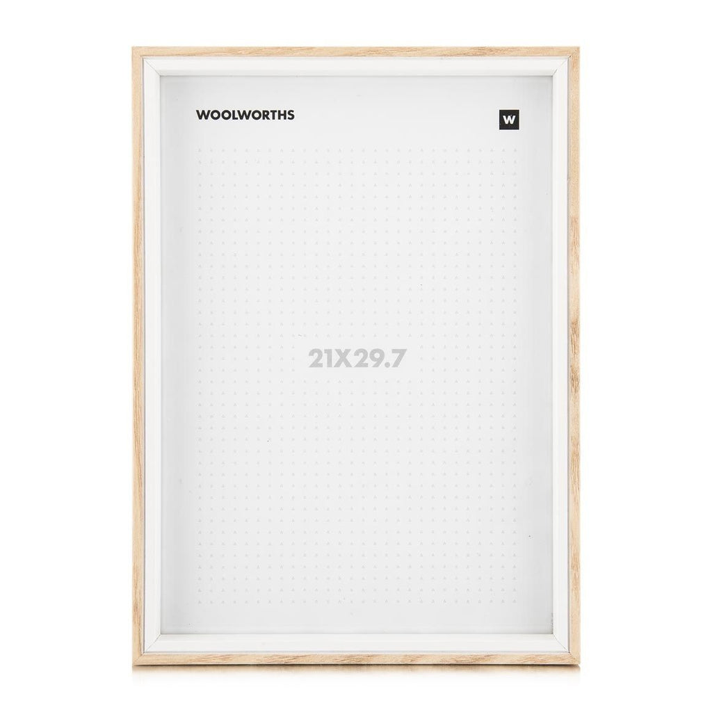 Woolworths Mason Wood Natural 21x29.7 Picture Frame