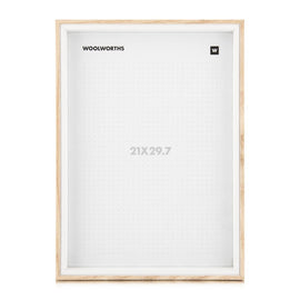 Woolworths Mason Wood Natural 21x29.7 Picture Frame